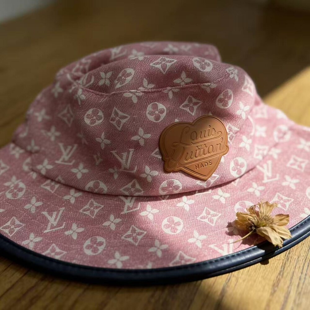 Louis Vuitton Monogram Bucket Hat Pink